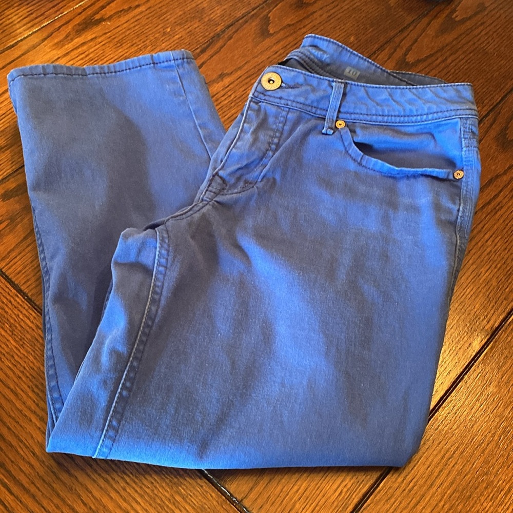 Faded Glory Royal Blue Ankle Pants 16.5”W x 31”L